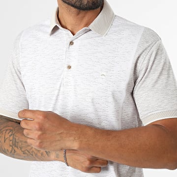 Classic Series - Polo de manga corta 007 beige blanco
