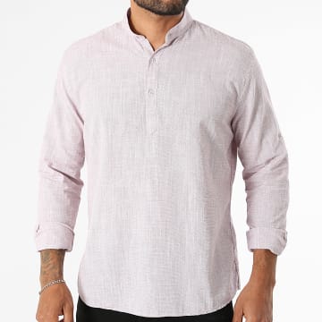 Classic Series - Camicia Maniche Lunghe Regular Fit 808 Bordeaux Melange