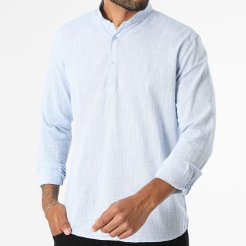Classic Series - Camicia Maniche Lunghe Regular Fit 808 Blu Chiaro Melange
