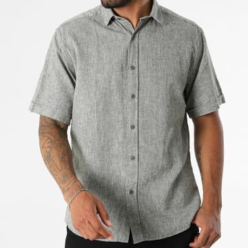 Classic Series - Camicia Maniche Corte Regular Fit 853 Verde Kaki Mélange