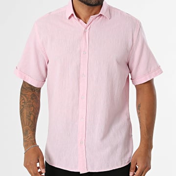 Classic Series - Camicia Maniche Corte Regular Fit 853 Rosa Mélange