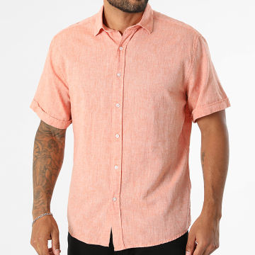 Classic Series - Camicia Maniche Corte Regular Fit 853 Arancione Melange