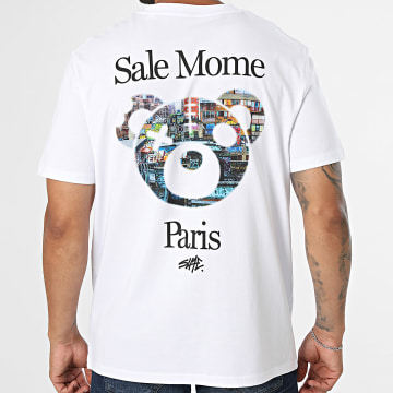 Sale Môme Paris - Tee Shirt Oversize Large Blurry Tag Blanc