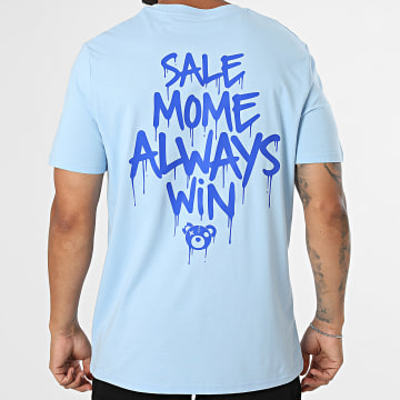 Sale Môme Paris - Tee Shirt Oversize Large Always Win Bleu Clair Bleu Roi