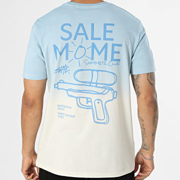 Sale Môme Paris - T-Shirt Water Gun Only Blu Chiaro Beige Gradiente