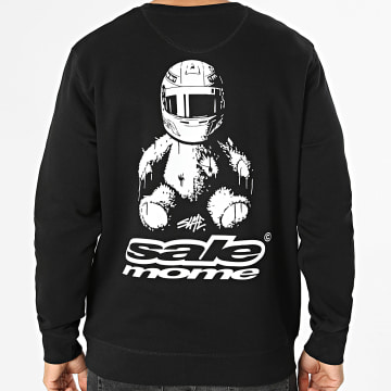Sale Môme Paris - Sudadera Cuello Redondo Relaxed Racing Negro