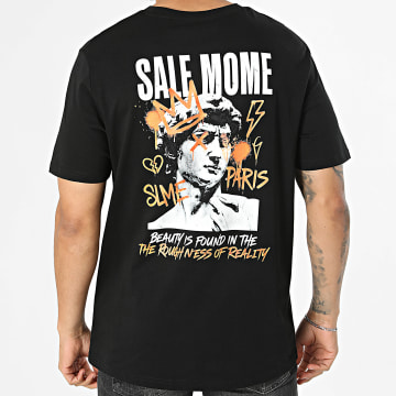 Sale Môme Paris - Camiseta Oversize Statue Negro