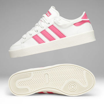 Adidas Performance - Zapatillas Mujer Jump Hook Low W KI6348 Core White Pink Fusion