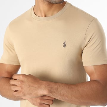Polo Ralph Lauren - T-Shirt Custom Slim Fit Original Player Camel Brown