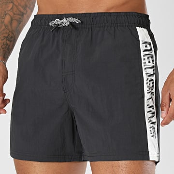 Redskins - Pantalón Corto de Baño con Franjas Zered Negro
