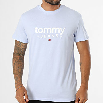 Tommy Jeans - T-Shirt Slim Graphic 3376 Blu Chiaro
