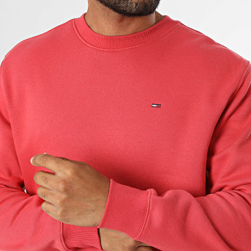 Tommy Jeans - Sudadera cuello redondo Flag 0741 Rojo