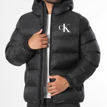 Calvin Klein - Plumífero con capucha con cremallera RG513 Negro