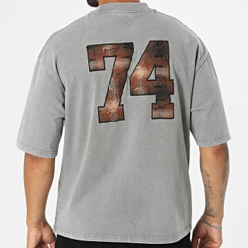 Uniplay - T-Shirt Oversize BM329 Grigio Mélange