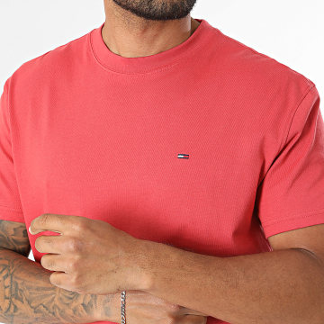 Tommy Jeans - T-Shirt Regular Fit Small Flag 2504 Vermelho