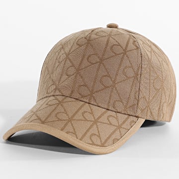 Calvin Klein - Gorra Logo AOP Jacquard F5082 Camel