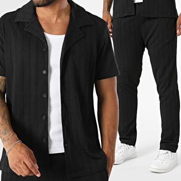 Classic Series - Completo Camicia Maniche Corte E Pantalone 111 Nero