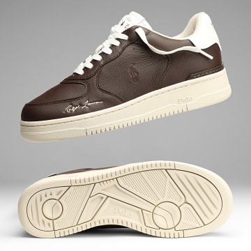 Polo Ralph Lauren - Baskets Master Court Dark Brown