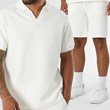 KZR - Set aus Polo mit Kurzarm und Short 320 Weiß