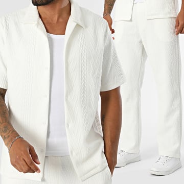 KZR - Set aus Kurzarmhemd und Hose 319 Weiß