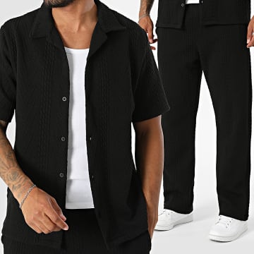 KZR - Set aus Kurzarmhemd und Hose 319 Schwarz