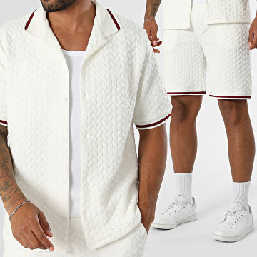 KZR - Set aus Kurzarmhemd und Jogging-Short 321 Weiß