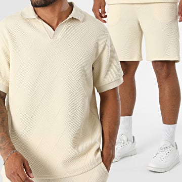 KZR - Set aus Polo Kurzarm und Short 320 Beige