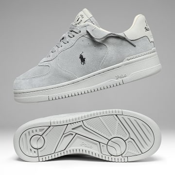 Polo Ralph Lauren - Baskets Masters Court Rib Tonal Grey