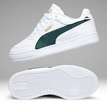 Puma - Zapatillas Mujer Caven III Jr 406235 Puma Blanco Garden Puma Oro