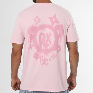 Teddy Yacht Club - T-Shirt Oversize Monogram Pink Rosa