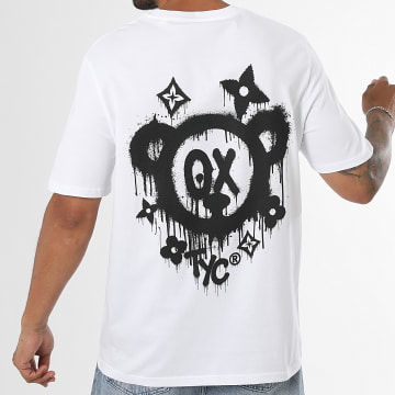 Teddy Yacht Club - T-Shirt Oversize Monogram Black Bianco