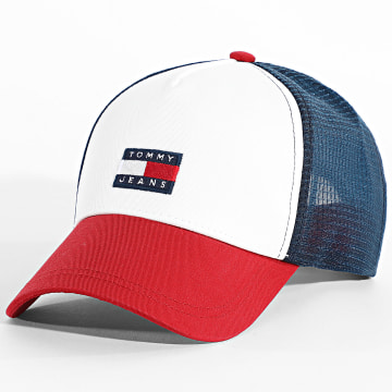 Tommy Jeans - Casquette Trucker Heritage 4202 Bleu Marine Blanc Rouge