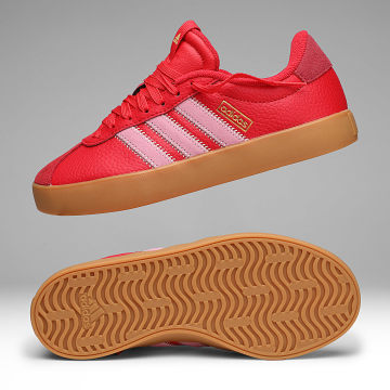 Adidas Performance - Zapatillas Mujer VL Court 3.0 KI2099 Pure Ruby St Tropic Bloom Gold Metallic