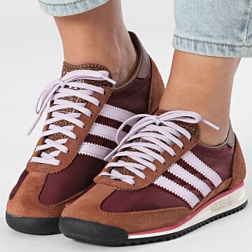 Adidas Originals - Baskets Femme SL 72 OG W KJ2297 Maroon Ice Lavender Preloved Brown