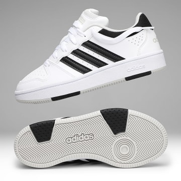 Adidas Sportswear - Baskets Femme Hoops Classic J KI6426 Footwear White Core Black Grey One
