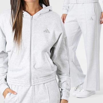 Adidas Performance - Chándal A Bandas Mujer Energize KG1932 Gris Jaspeado