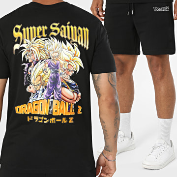 Dragon Ball Z - Ensemble Tee Shirt Et Short Jogging Bootleg Noir ...