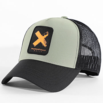 Watts - Casquette Trucker Tribe Vert Kaki Noir