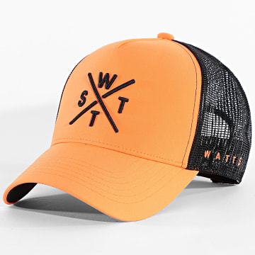 Watts - Casquette Trucker Tribe Orange Fluo Noir