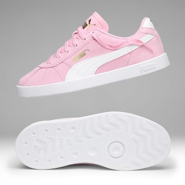 Puma - Zapatillas Mujer Puma Club II Jr 398886 Rosa Brillo Puma Blanco