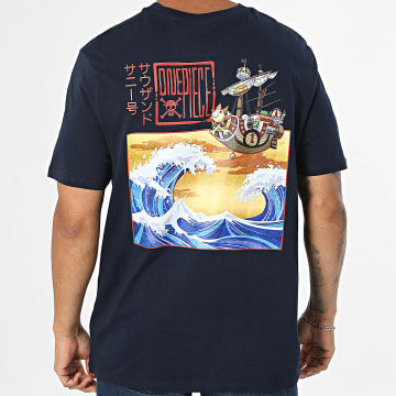 One Piece - Camiseta Oversize Kanagawa Azul Marino