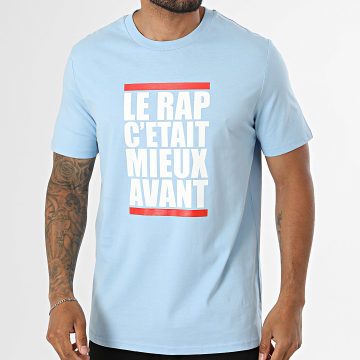 LE RAP C'ETAIT MIEUX AVANT - Tee Shirt Oversize Classic Rap Bleu Clair