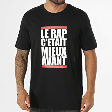 LE RAP C'ETAIT MIEUX AVANT - Tee Shirt Oversize Classic Rap Noir