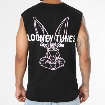 Looney Tunes - T-Shirt Senza Maniche Bugs Bunny Rpst Nero Rosa