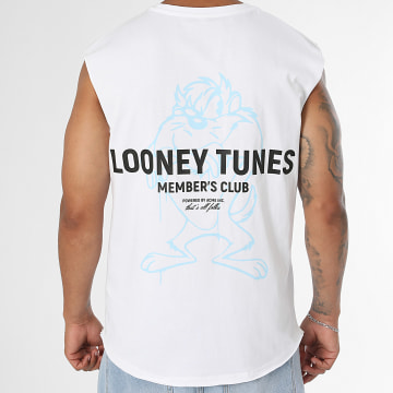 Looney Tunes - Mouwloze T-Shirt Taz Rpst Wit Lichtblauw