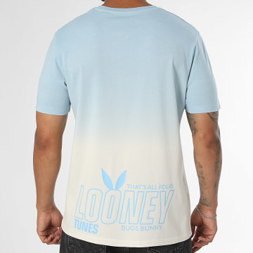 Looney Tunes - T-Shirt Low Lichtblauw Beige Verloop