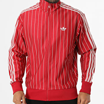 Adidas Originals - Chaqueta con Cremallera Firebird Pinestripes KR7227 Roja