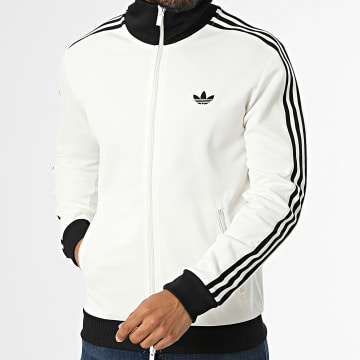Adidas Originals - Chaqueta Deportiva con Cremallera y Bandas Beckenbauer KT5045 Blanco