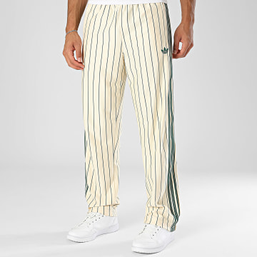 Adidas Originals - Pantalone Jogging a Righe Firebird TP KT4300 Beige Verde