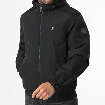 Calvin Klein - Jass Met Rits En Capuchon G501 Zwart